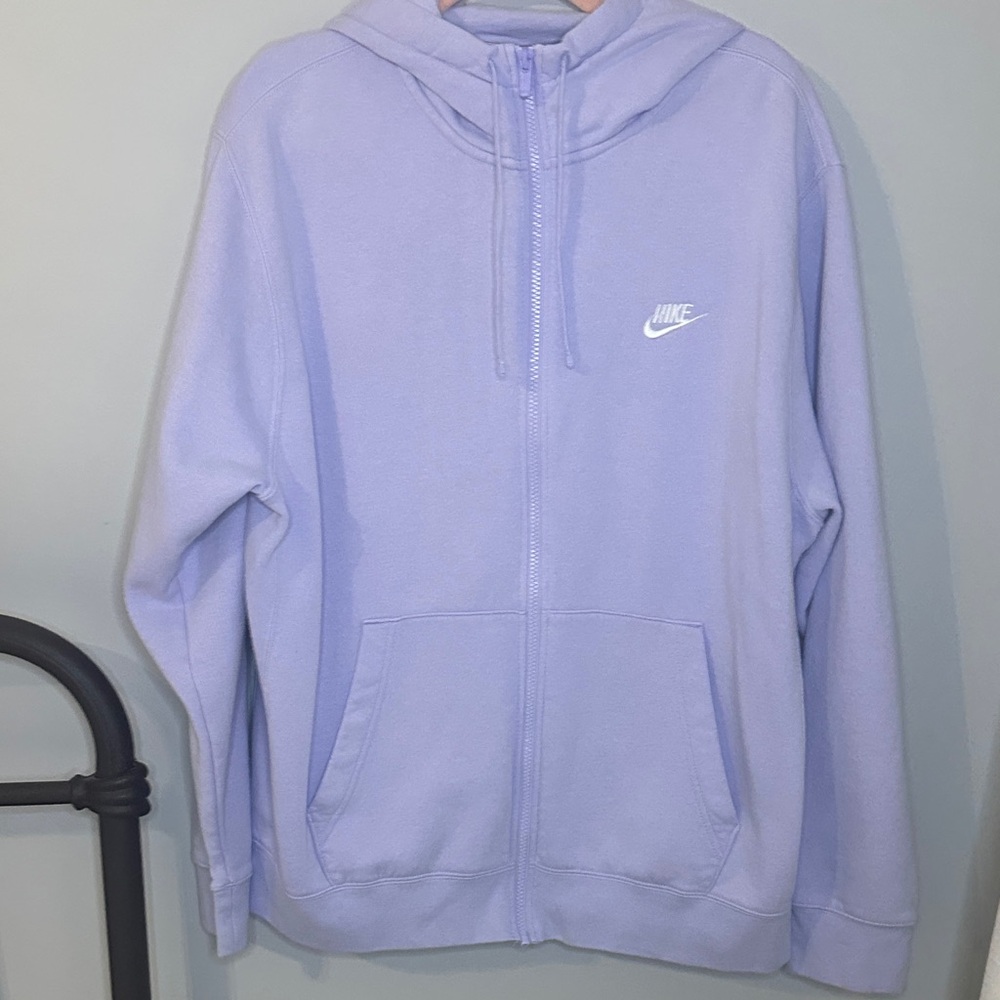 Nike Men’s Lavender Full-Zip Hoodie with pockets